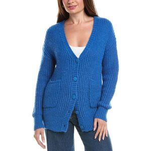 Anna Kay Womens  Leninona Cashmere-Blend Cardigan, Blue